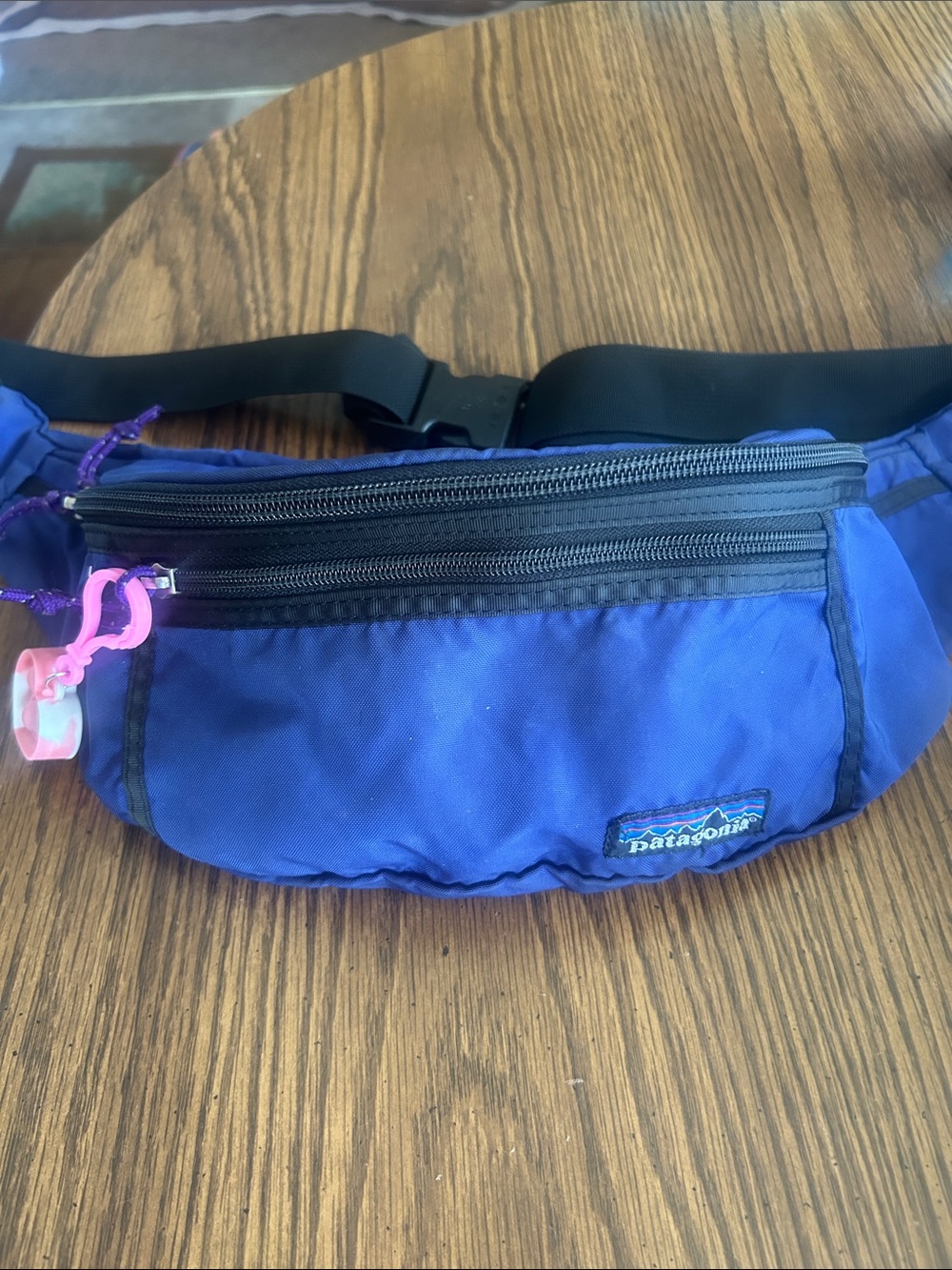 Patagonia Cobalt Blue Hip Vault Purple Zipper Pulls Vintage